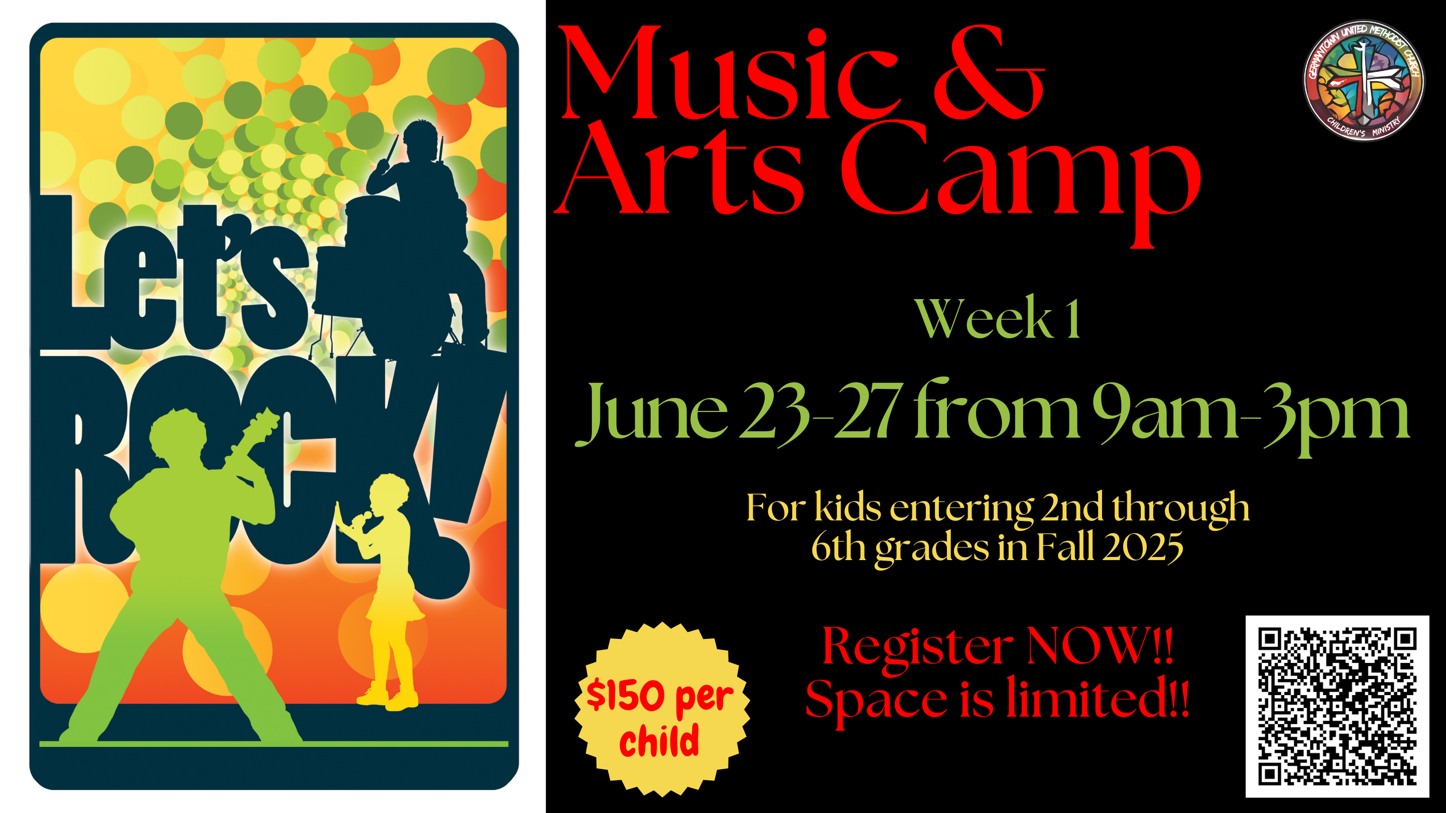 Music & Arts Camp – Week 1 – Let’s Rock!