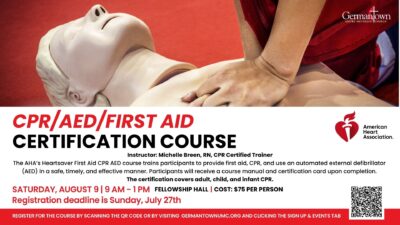 CPR/AED/First Aid Certification Course