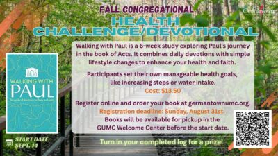 Fall Congregational Health Challenge/Devotional