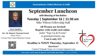 GUWF September Luncheon