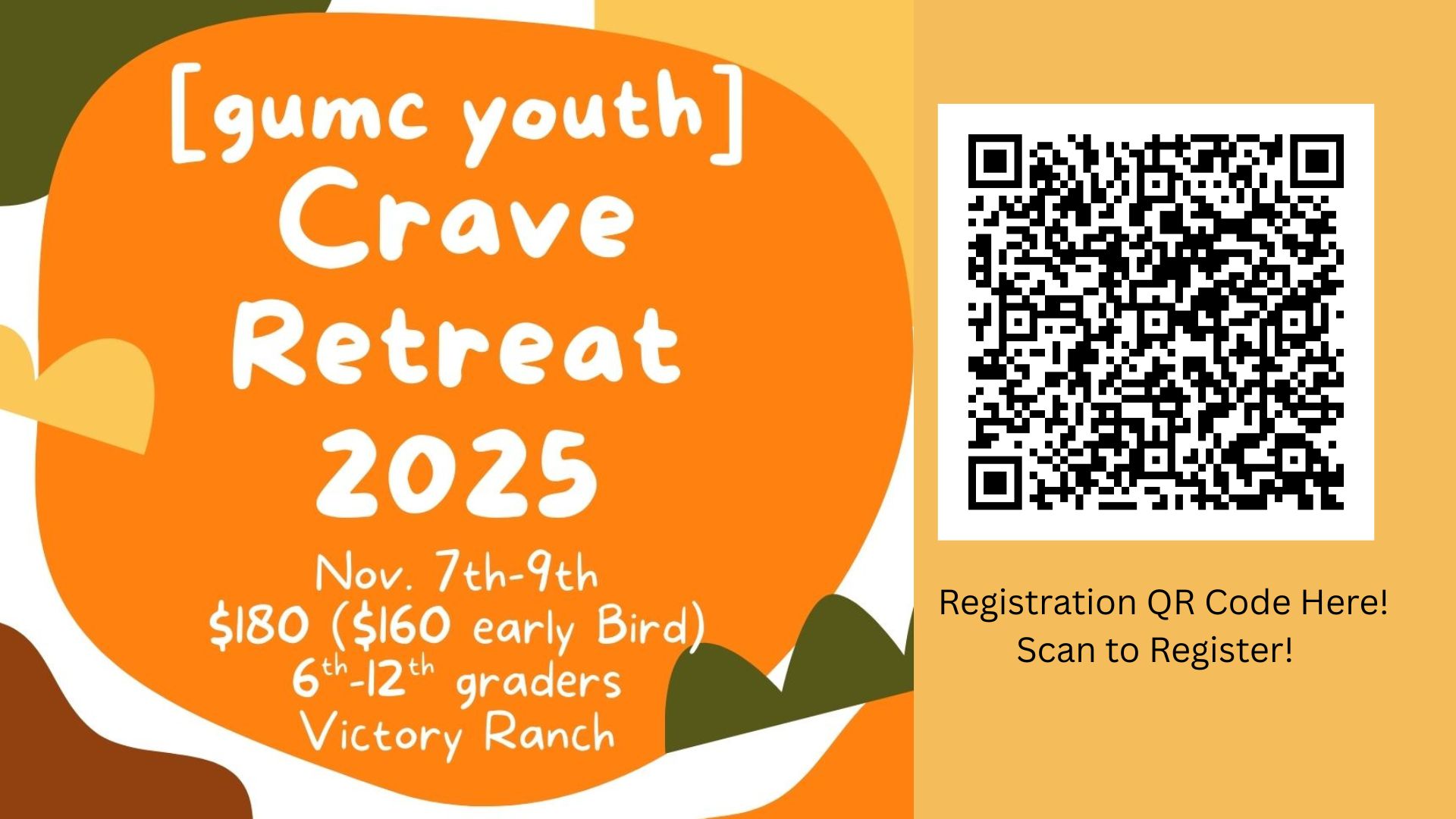 [gumc youth] Crave Retreat 2025!