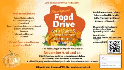 Asbury UMC Food Drive