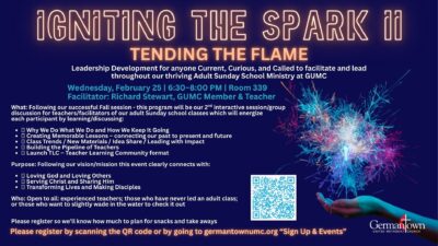 Igniting the Spark II: Tending the Flame