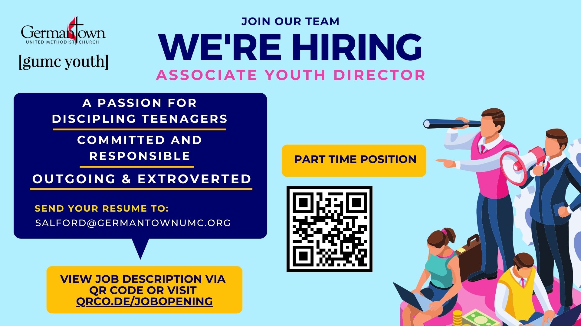 Part Time Associate Youth Director Position