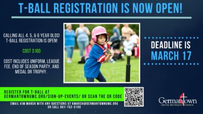 GUMC T-Ball Registration 2026
