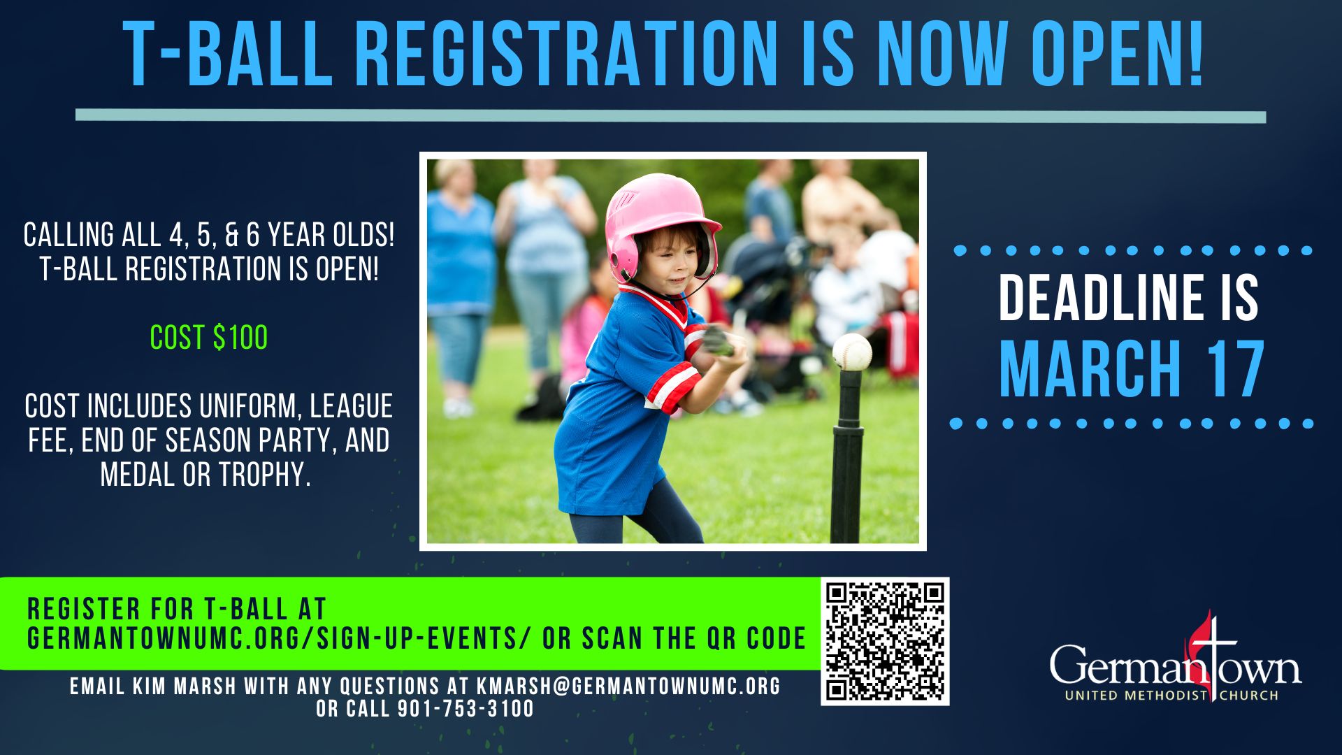 GUMC T-Ball Registration 2026