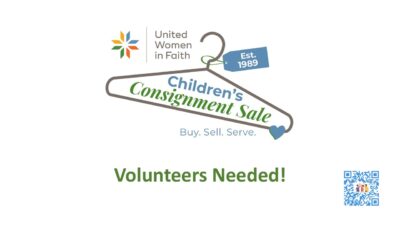 Children’s Consignment Sale Volunteers Needed