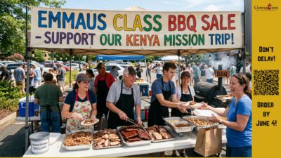 6.6.26 Emmaus Class BBQ Sale
