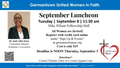 9.8.26 GUWF September Luncheon