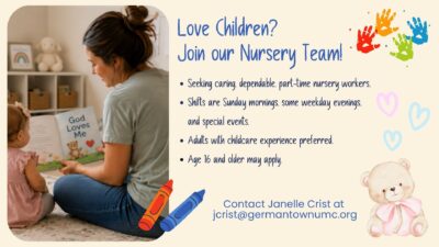 Nursery Job Opening – Part Time