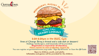 8.26.26 Fall Kickoff Cookout