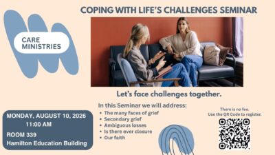 8.10.26 Coping with Life’s Challenges Seminar