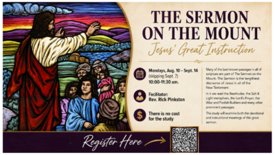 8.10.26 The Sermon On The Mount Bible Study