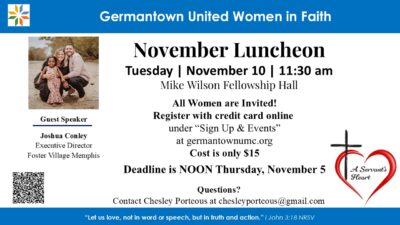 GUWF November Speaker Luncheon