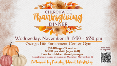 Churchwide Thanksgiving Dinner